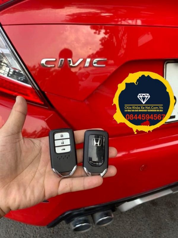 Chìa Khóa Thông Minh Honda Civic 3 Nút bình dương