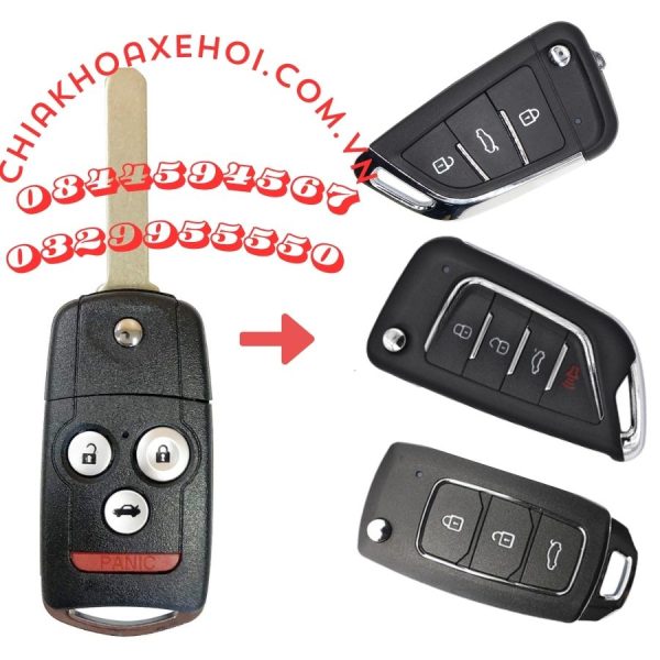 Chìa Khóa Remote Gập Acura MDX