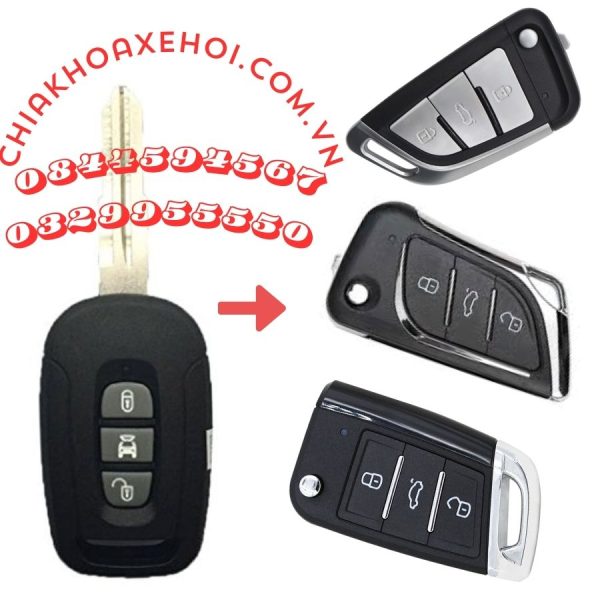 Chìa Khóa Remote Gập Chevrolet Captiva