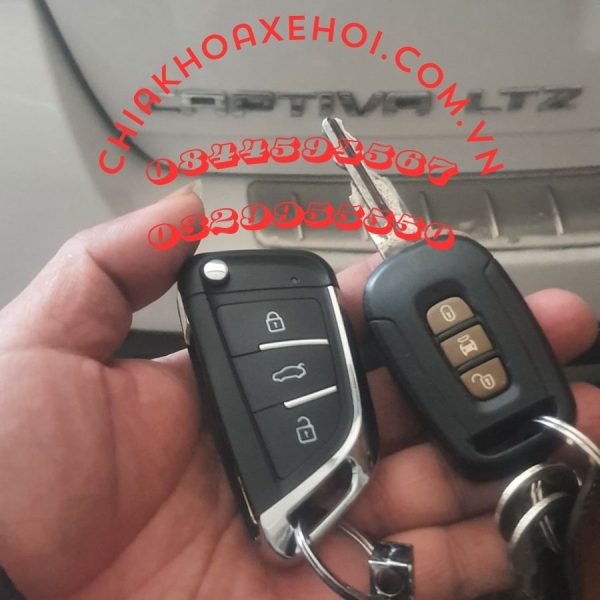 Chìa Khóa Remote Gập Chevrolet Captiva