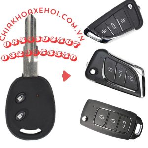 Chìa Khóa Remote Gập Chevrolet Spark