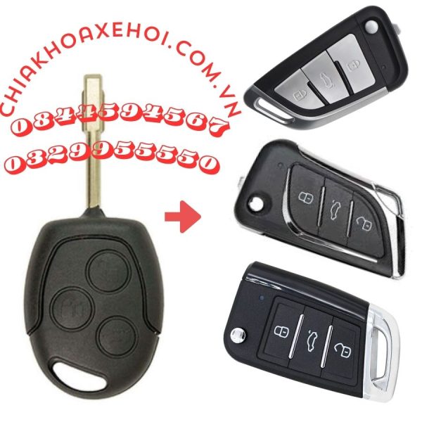 Chìa Khóa Remote Gập Ford Mondeo