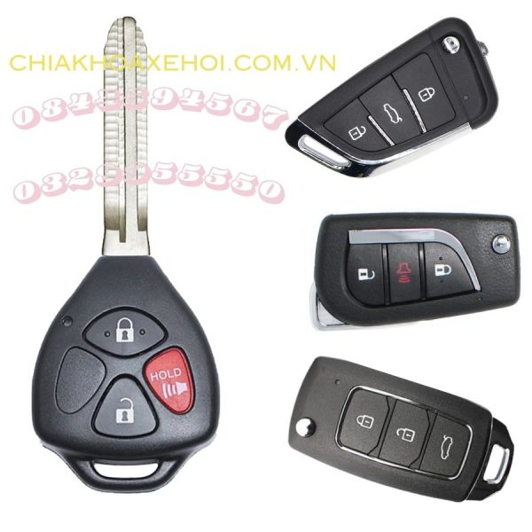 Làm Chìa Khóa Remote Gập Toyota Fortuner