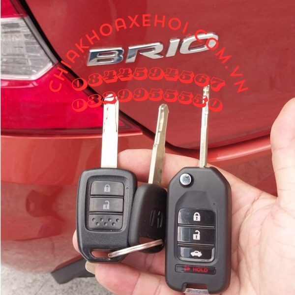 Làm Chìa Khóa Remote Gập Honda Brio Bình Dương