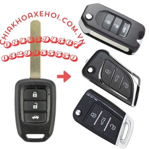 Chìa Khóa Remote Gập Honda City Civic