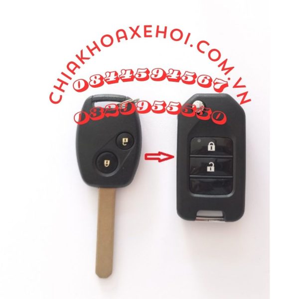 Chìa Khóa Remote Gập Honda Crv