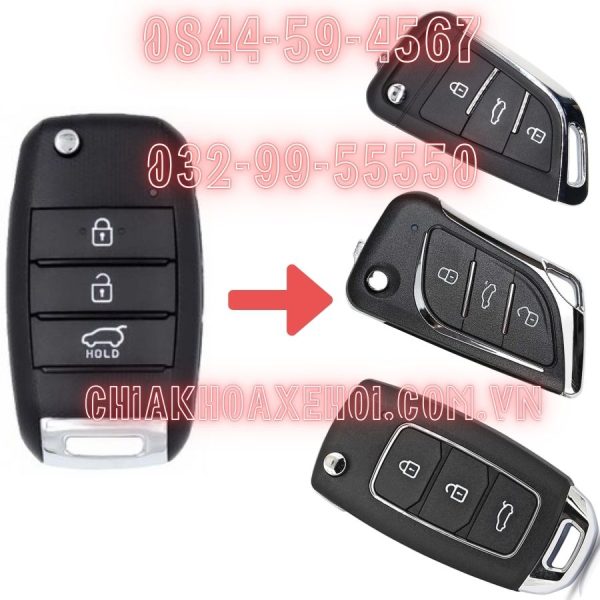 Chìa Khóa Remote Gập Kia Sorento