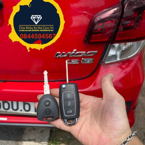 Chìa Khóa Remote Gập Toyota Wigo