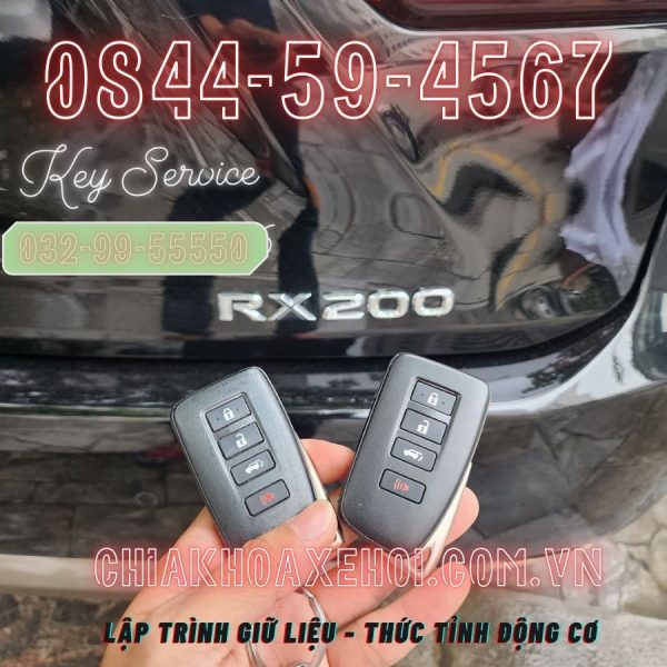 Làm Chìa Khóa Thông Minh Lexus Rx200 Chính Hãng