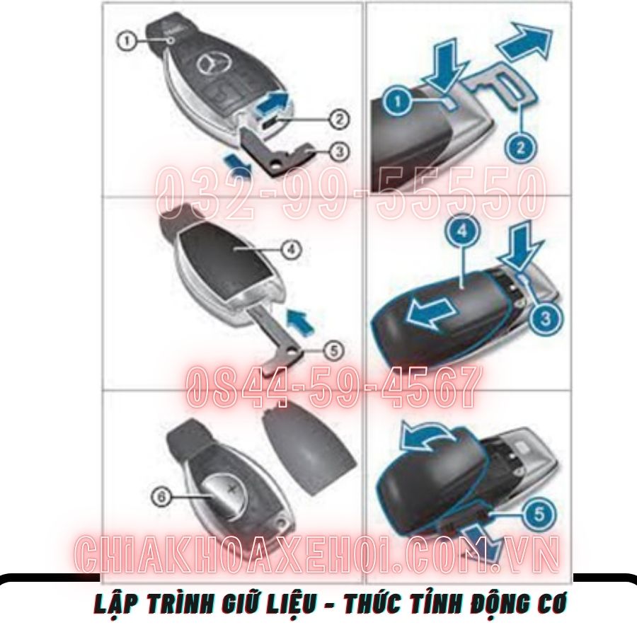 thay pin chìa khóa Mercedes tận nơi nhanh chóng