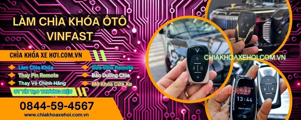 Làm Chìa Khóa VinFast VF7 - Tận Nơi Uy Tín